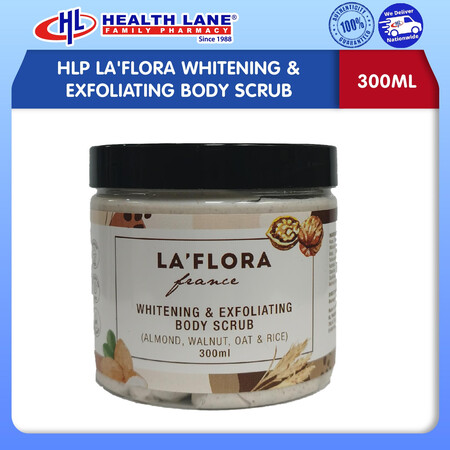 HLP LA'FLORA WHITENING & EXFOLIATING BODY SCRUB (300ML)